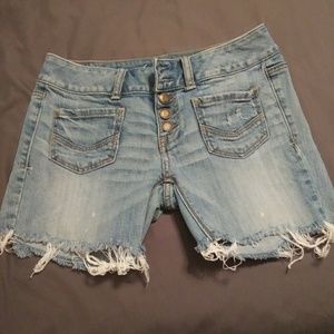 American Eagle distressed shorts